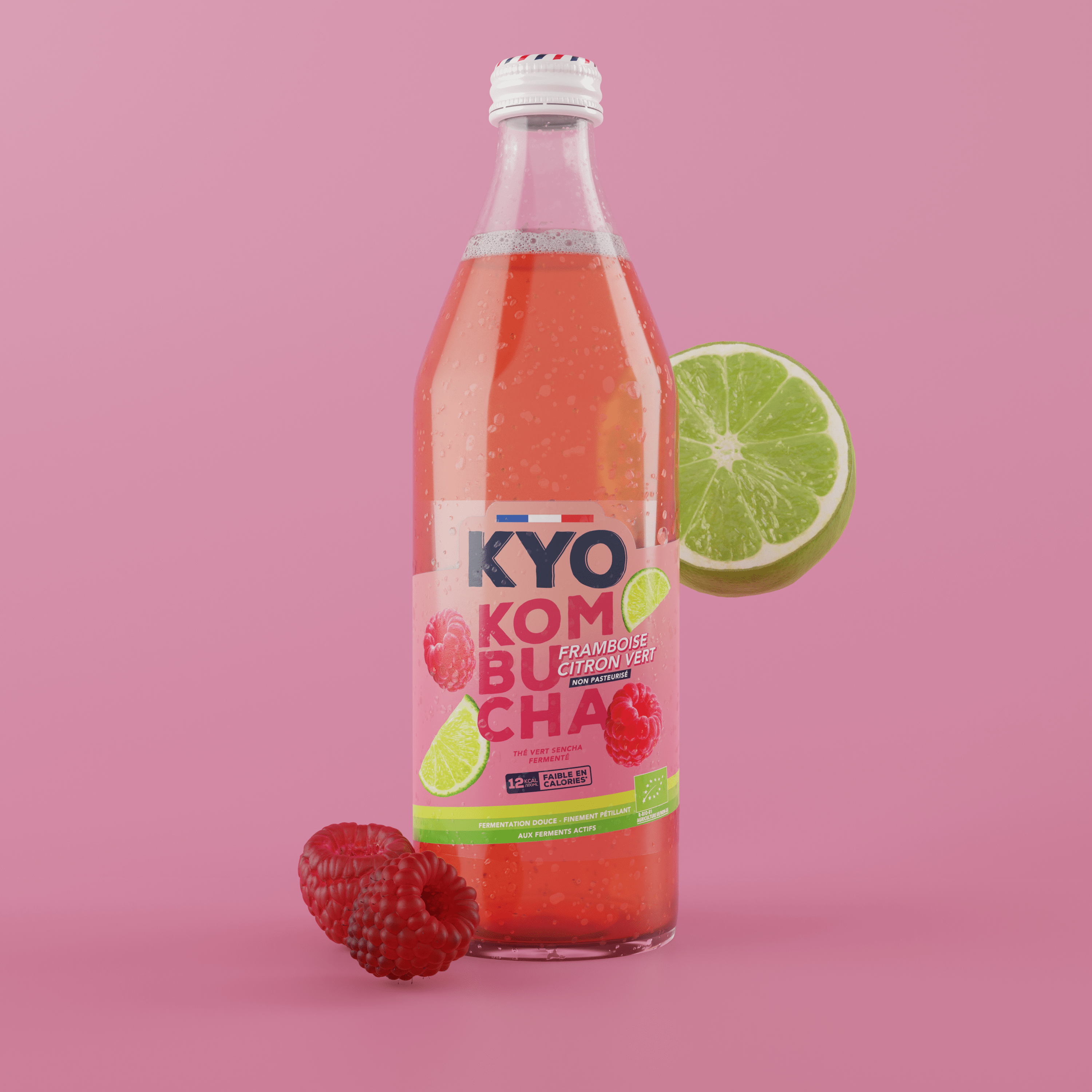 KYO KOMBUCHA - Vive Framboise Citron vert